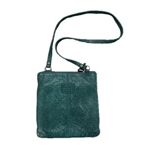 Fossil dark green mini purse bag